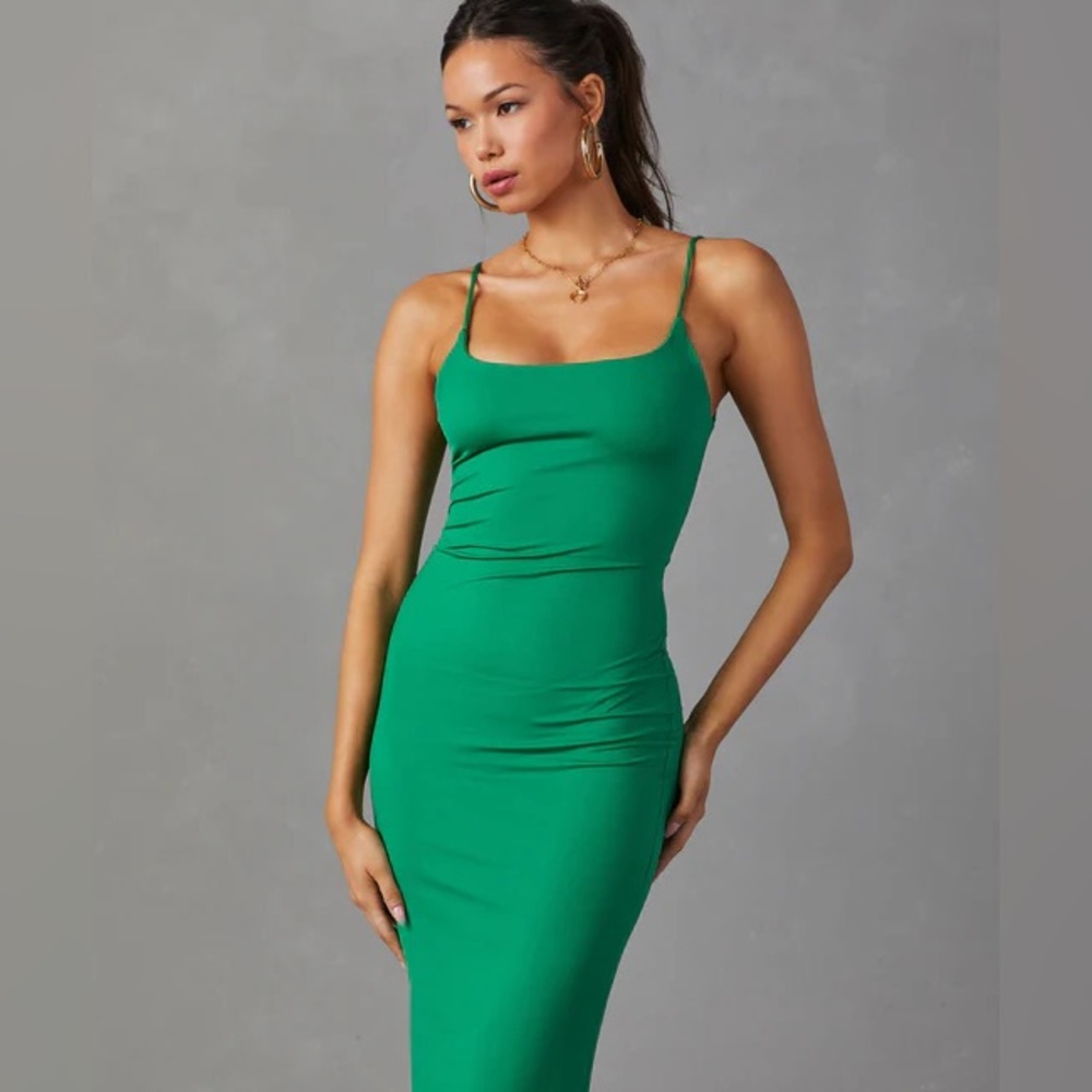 NEW Green Vici Maxi Bodycon Dress